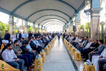  تشییع نمادین  سیدحسن نصرالله دبیرکل شهید حزب‌الله لبنان  در کربلا 16