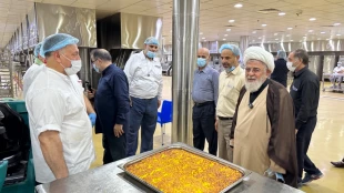 بازدید از آشپزخانه پخت غذای عمره گزاران ایرانی در مکه 2