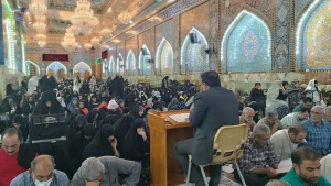 برگزاری دعای کمیل در خیمه‌گاه حسینی