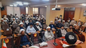  نشست توجیهی روحانیون کاروان‎های عمره استان خراسان برگزار شد