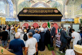 مراسم عزاداری شهادت حضرت فاطمه سلام‌الله‌علیها در حرم مطهر علوی 3