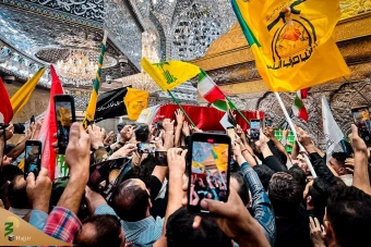 تشییع پیکر شهید سردار نیلفروشان در نجف اشرف و کربلای معلی  2