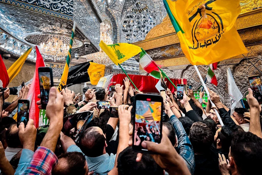 تشییع پیکر شهید سردار نیلفروشان در نجف اشرف و کربلای معلی  2