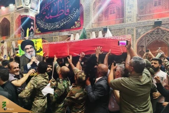 تشییع پیکر شهید سردار نیلفروشان در نجف اشرف و کربلای معلی  3