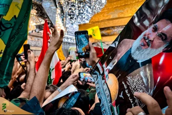 تشییع پیکر شهید سردار نیلفروشان در نجف اشرف و کربلای معلی  4