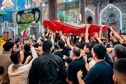 تشییع پیکر شهید سردار نیلفروشان در نجف اشرف و کربلای معلی  9
