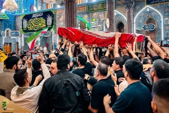 تشییع پیکر شهید سردار نیلفروشان در نجف اشرف و کربلای معلی  9