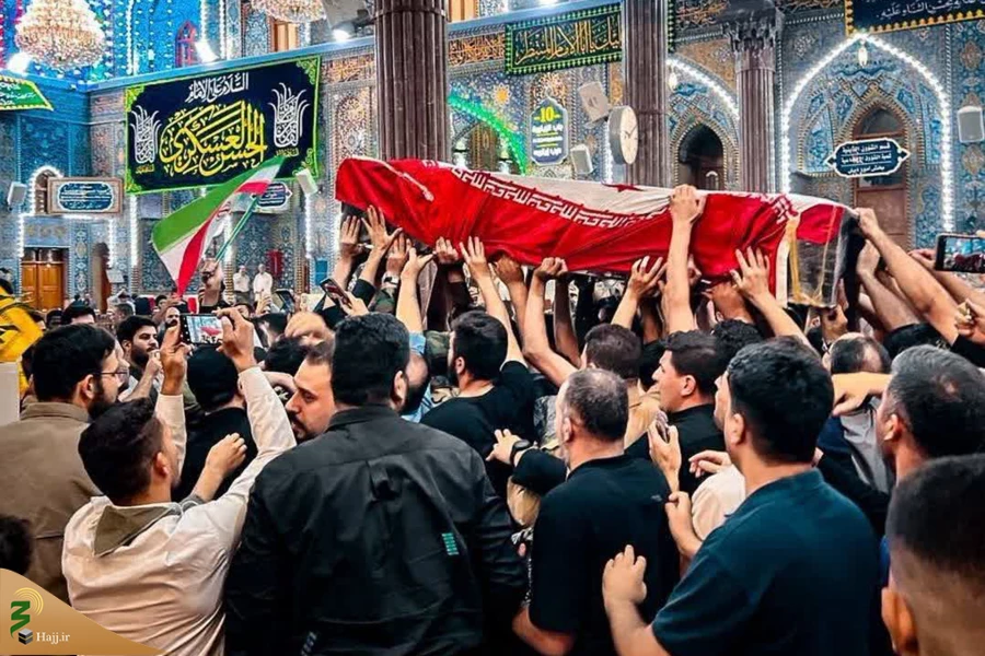 تشییع پیکر شهید سردار نیلفروشان در نجف اشرف و کربلای معلی  9