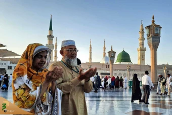 حضور زائران در مسجدالنبی و قبرستان بقیع 3
