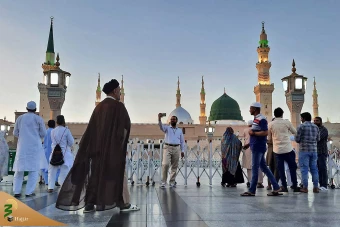 حضور زائران در مسجدالنبی و قبرستان بقیع 5