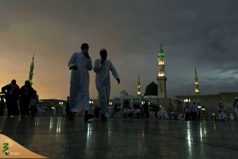 حضور زائران در مسجدالنبی و قبرستان بقیع 15