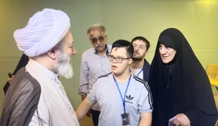دیدار مسئولان حوزه حج و زیارت در نجف اشرف با کاروان کودکان اوتیسم+فیلم 2