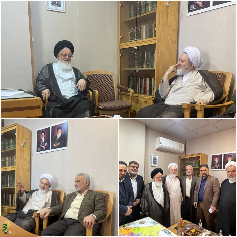 دیدار مسئول دفتر نمایندگی بعثه در نجف اشرف با آیت‌الله سید مجتبی حسینی نماینده مقام معظم رهبری در کشور عراق
 2