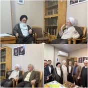 دیدار مسئول دفتر نمایندگی بعثه در نجف اشرف با آیت‌الله سید مجتبی حسینی نماینده مقام معظم رهبری در کشور عراق
 2
