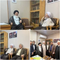 دیدار مسئول دفتر نمایندگی بعثه در نجف اشرف با آیت‌الله سید مجتبی حسینی نماینده مقام معظم رهبری در کشور عراق
 2