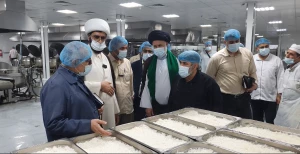 بازدید از آشپزخانه مرکزی طبخ و توزیع غذای زائران ایرانی در مدینه منوره