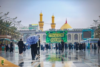 بارش باران در کربلای معلی 2