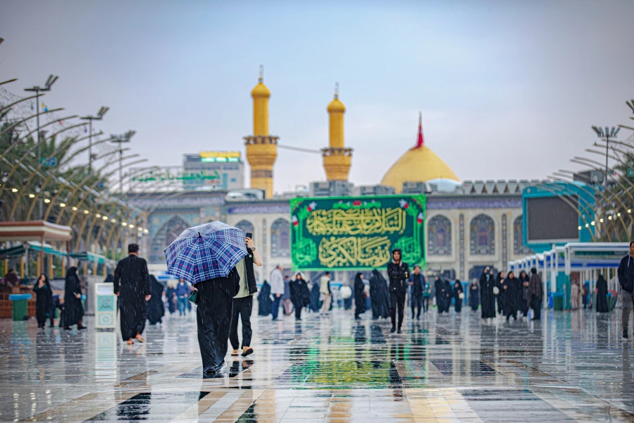 بارش باران در کربلای معلی 2