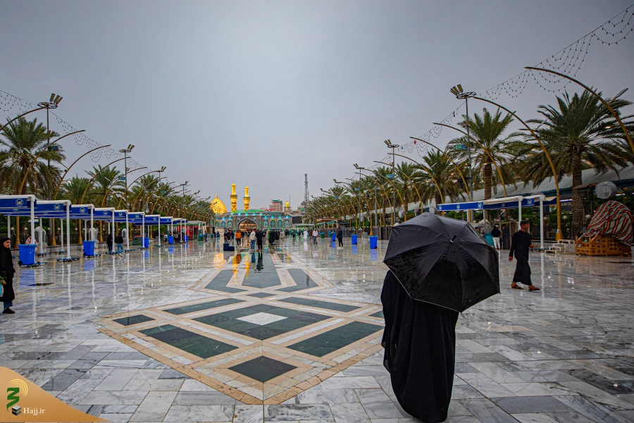 بارش باران در کربلای معلی 3