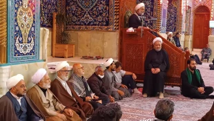 مراسم عزای روز شهادت حضرت زهرا(س) در حرم حسینی(ع)
 5