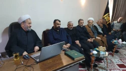 دیدار خادمان فرهنگی و اجرایی کاروان 524 نفری الزهرا(س) با مسئول دفتر نمایندگی بعثه مقام معظم رهبری در کربلای معلی
 2