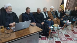 دیدار خادمان فرهنگی و اجرایی کاروان 524 نفری الزهرا(س) با مسئول دفتر نمایندگی بعثه مقام معظم رهبری در کربلای معلی
 6