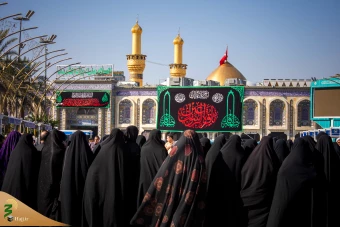 مراسم سوگواری شهادت حضرت زهرا سلام الله علیها در کربلی معلی 2