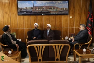 لقاء رئیس ممثلیة القائد فی الجامعات مع رئیس بعثة الحجاج الإیرانیین 2