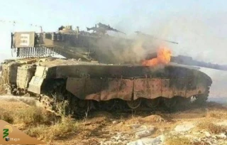 انهدام تانک اشغالگران در جنوب لبنان