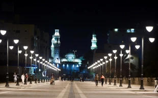 مسیر پیاده روی از مسجد النبی(ص) تا مسجد قبا+فیلم 2