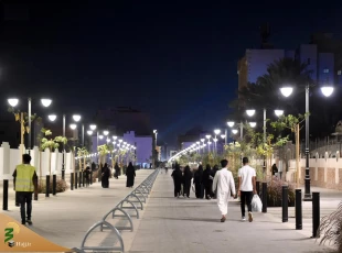 مسیر پیاده روی از مسجد النبی(ص) تا مسجد قبا+فیلم 2