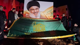 مراسم بزرگداشت سید حسن نصر الله در محل شهادت ایشان با حضور گسترده مردم+عکس 8