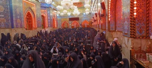 برگزاری دعای کمیل در خیمه گاه حسینی با حضور زائران ایرانی 3
