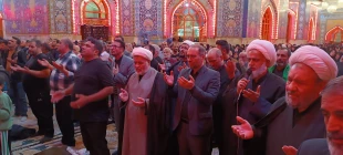 برگزاری دعای کمیل در خیمه گاه حسینی با حضور زائران ایرانی 4