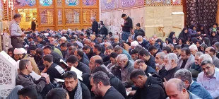 برگزاری دعای کمیل در خیمه گاه حسینی با حضور زائران ایرانی 7