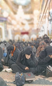 دعای ندبه در جوار حرم امام حسین (ع)
