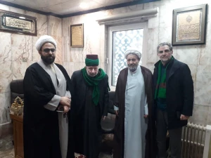 دیدار مسئول دفتر نمایندگی بعثه در عراق با مشاور تولیت حرم حسینی