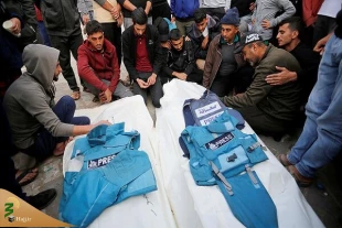 رژیم صهیونی عامل کشتار دو سوم خبرنگاران در سال ۲۰۲۴ 2