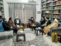 دیدار مسئول دفتر نمایندگی بعثه در عراق با آیت الله سیدمرتضی قزوینی 4