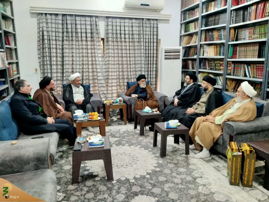 دیدار مسئول دفتر نمایندگی بعثه در عراق با آیت الله سیدمرتضی قزوینی 4