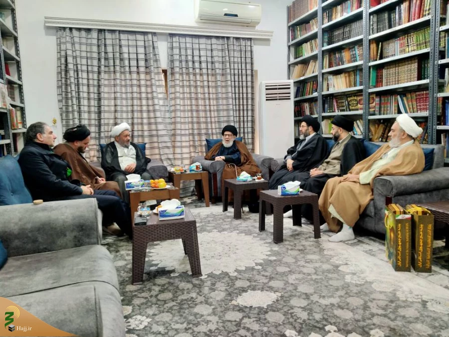 دیدار مسئول دفتر نمایندگی بعثه در عراق با آیت الله سیدمرتضی قزوینی 5
