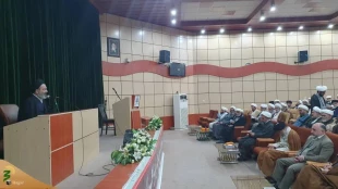 Hojjat al-Islam Navvab in a meeting with Hajj caravans’ clerics of Fars Province
7 caravans go to Hajj this year due to the reduction in the number of agents and servants 
 2