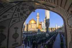 برافراشته شدن پرچم جدید بر فراز گنبدحرم امیرالمؤمنین علی علیه‌السلام 8