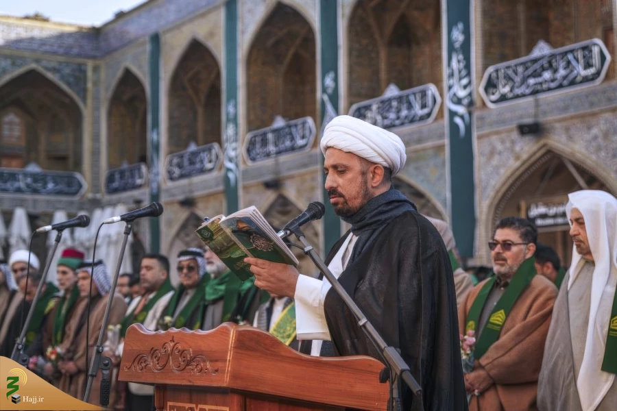 برافراشته شدن پرچم جدید بر فراز گنبدحرم امیرالمؤمنین علی علیه‌السلام 5