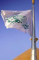 برافراشته شدن پرچم جدید بر فراز گنبدحرم امیرالمؤمنین علی علیه‌السلام 12