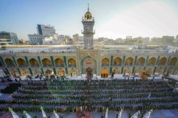 برافراشته شدن پرچم جدید بر فراز گنبدحرم امیرالمؤمنین علی علیه‌السلام 15