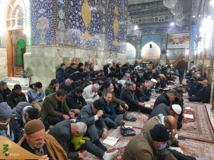 أین الطالب بدم المقتول بکربلاء، نجوای صبحگاه زائران حسینی(ع) بود. 4