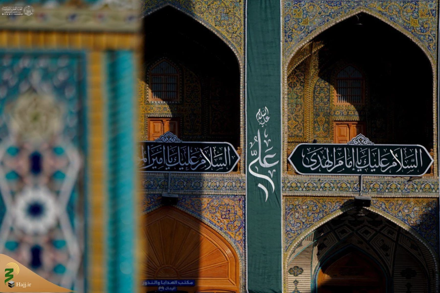 آذین بندی حرم مطهر امام علی در آستانه ۱۳ رجب 6