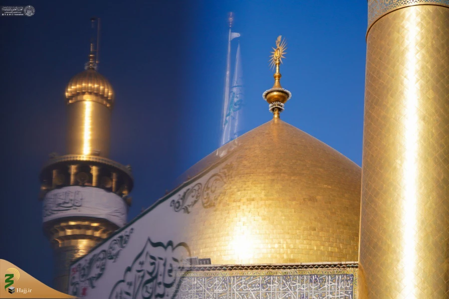 آذین بندی حرم مطهر امام علی در آستانه ۱۳ رجب 7