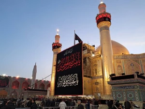 آستان علوی سیاه پوش عزای دخترش شد